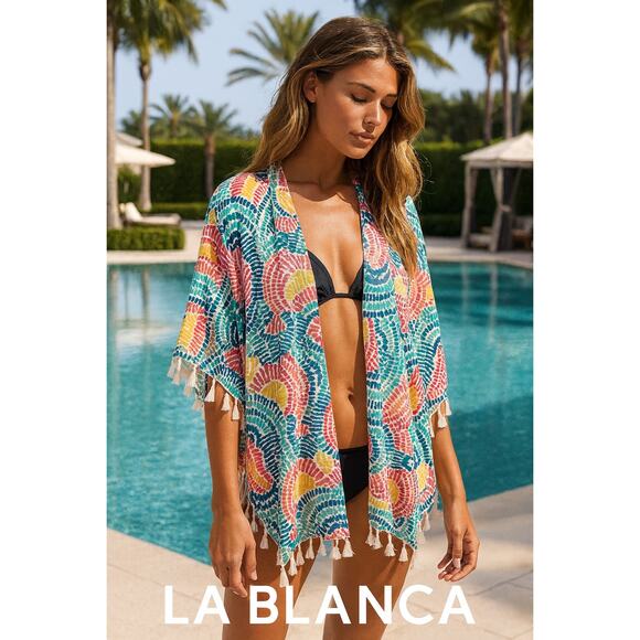 NWT La Blanca Swim / Beach Coverup OSFM - Picture 1 of 7